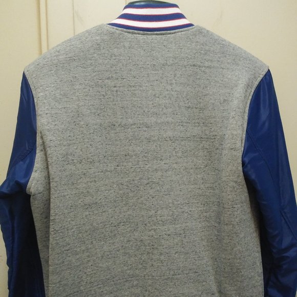 Staple Gray and Blue Bomber Jacket - Picture 2 of 2